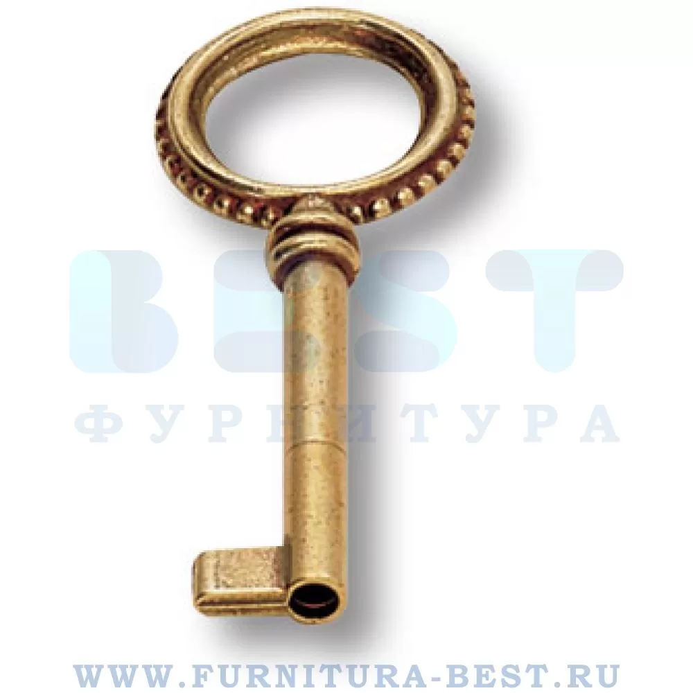 Ключ, 77*30 мм, материал цамак, цвет старая бронза, арт. 6137.0040.002 стоимость 190 руб.