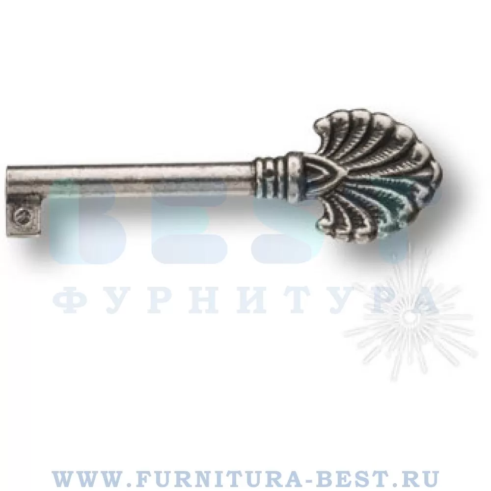 Ключ, 80/46*36 мм, материал цамак, цвет античное серебро, арт. 15.528.46.16 стоимость 325 руб.