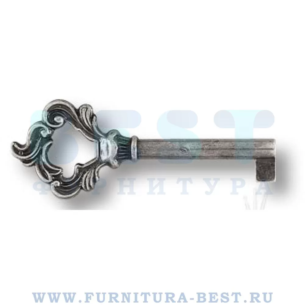 Ключ, 81/42*31 мм, материал металл, цвет античное серебро, арт. 15.510.42.16 стоимость 240 руб.