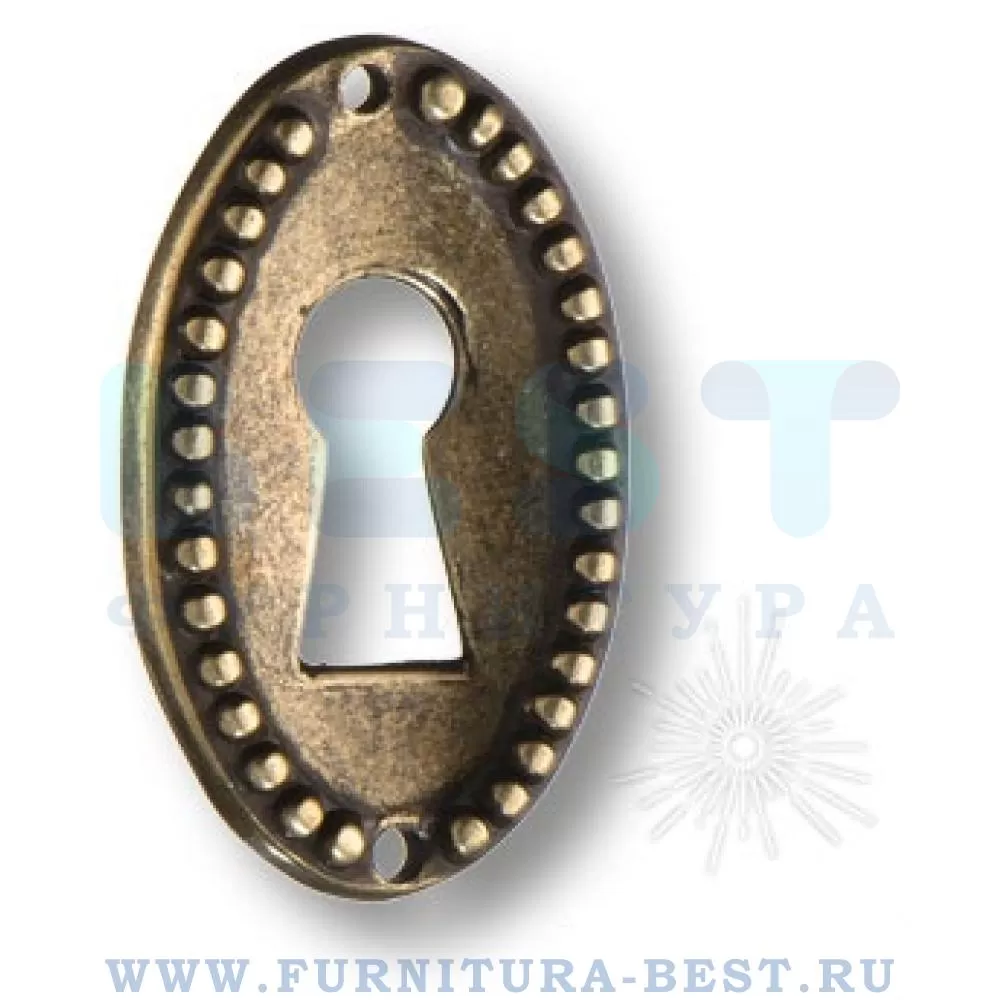 Ключевина, 34*21 мм, материал цамак, цвет бронза, арт. 6110.0034.002 стоимость 90 руб.
