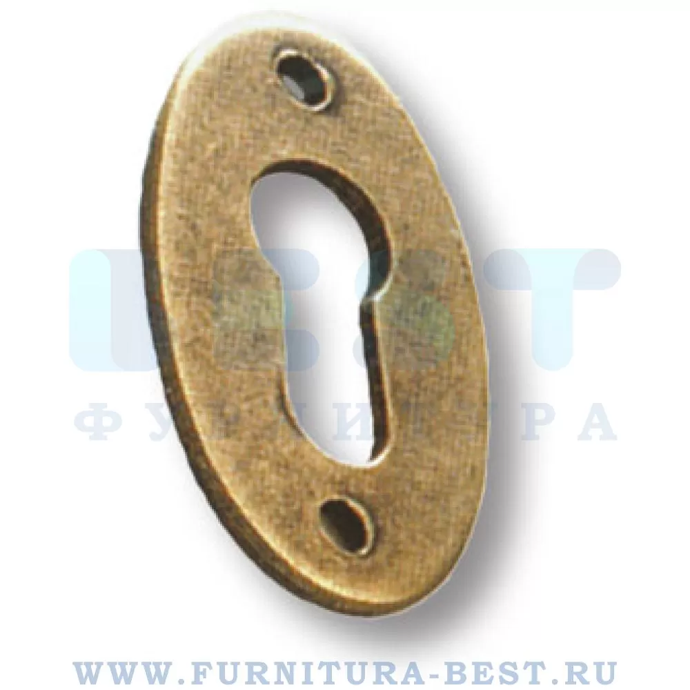 Ключевина, 35*20*2 мм, материал сталь, цвет старая бронза, арт. 4360-22 стоимость 65 руб.