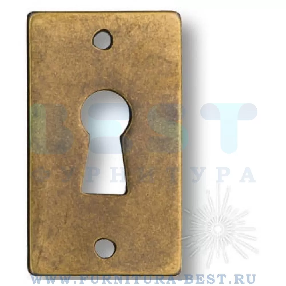 Ключевина, 45*25*2 мм, материал цамак, цвет бронза, арт. 43411-22 стоимость 115 руб.