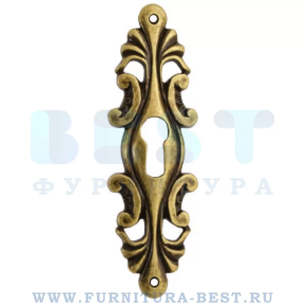 Ключевина, 84*26 мм, материал цамак, цвет бронза античная "флоренция", арт. WBC.627.000.00D1 стоимость 140 руб.