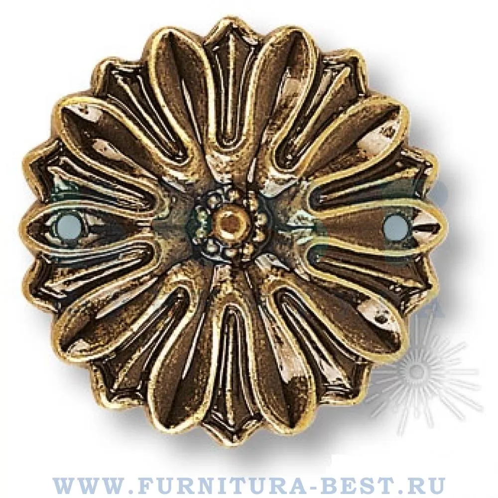 Накладка декоративная, d=33*5 мм, материал металл, цвет старая бронза, арт. 15.708.00.04 стоимость 205 руб.