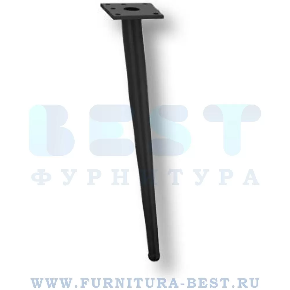 Ножка для мебели BONE, 140*110*410 мм, материал металл, цвет чёрный матовый, арт. 1180 0410 MATT BLACK стоимость 3 950 руб.