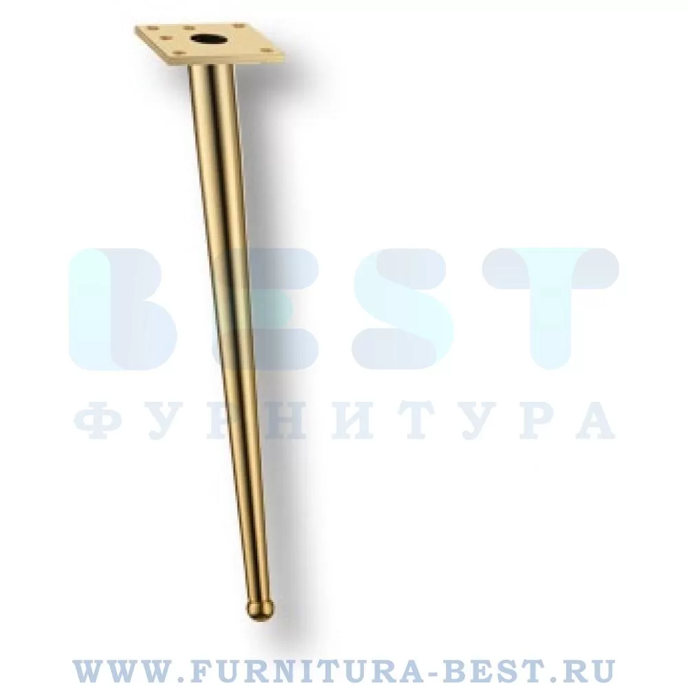 Ножка для мебели BONE, 140*110*410 мм, материал металл, цвет глянцевое золото, арт. 1180 0410 GOLD стоимость 4 225 руб.