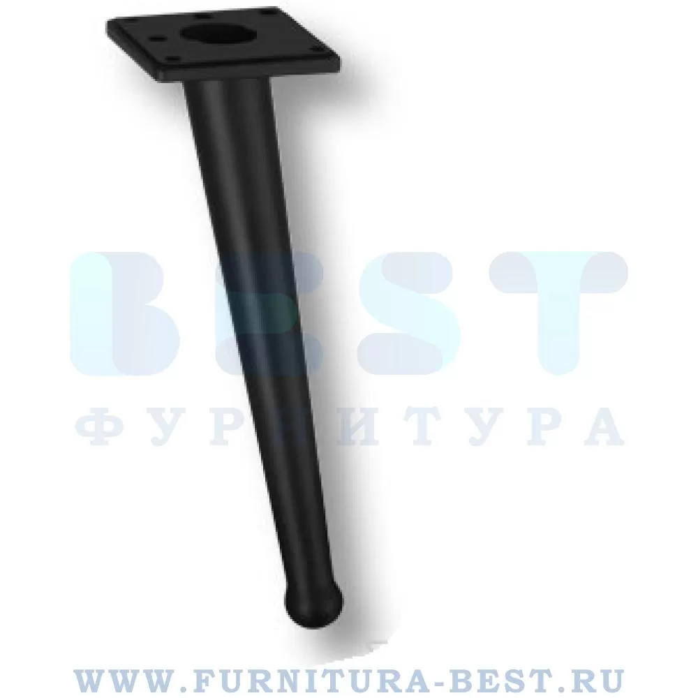 Ножка для мебели BONE, 90*85*200 мм, материал металл, цвет чёрный матовый, арт. 1180 0200 MATT BLACK стоимость 1 380 руб.