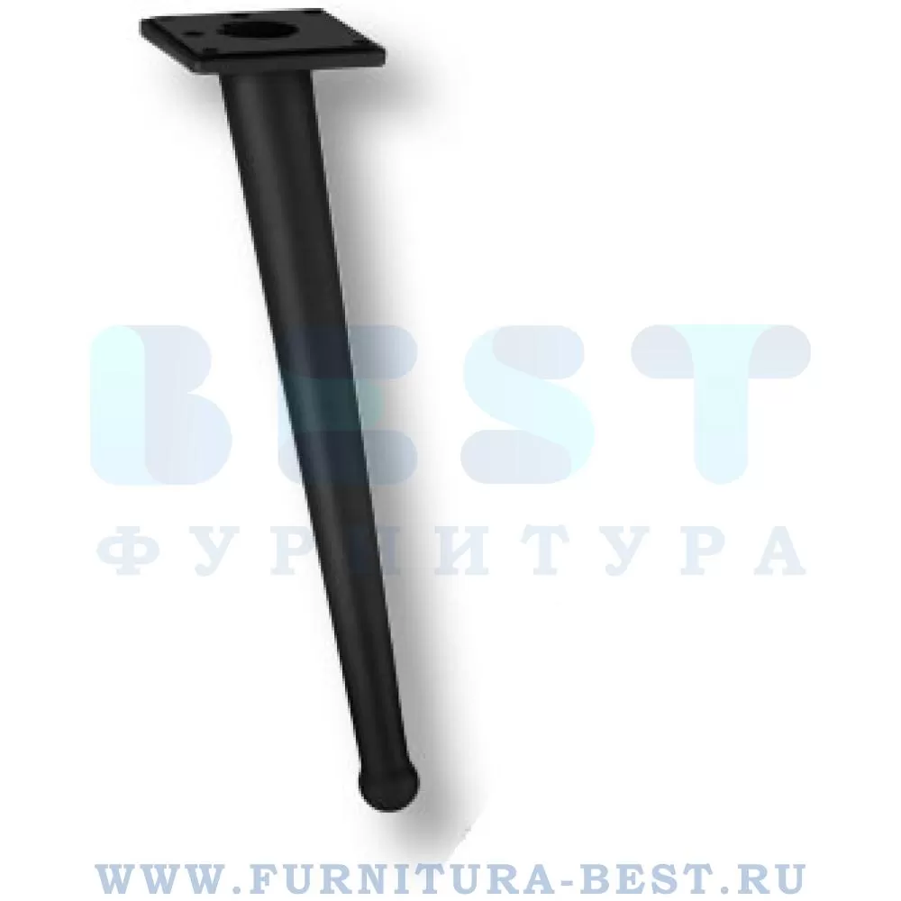 Ножка для мебели BONE, 90*85*250 мм, материал металл, цвет чёрный матовый, арт. 1180 0250 MATT BLACK стоимость 1 555 руб.