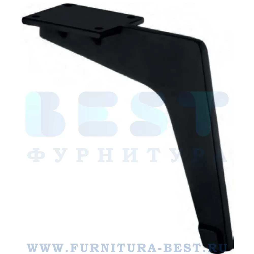 Ножка для мебели Milano, 170*57*150 мм, материал металл, цвет чёрный матовый, арт. 1330 0150 MATT BLACK стоимость 1 410 руб.
