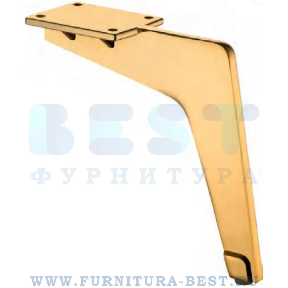 Ножка для мебели Milano, 170*57*150 мм, материал металл, цвет глянцевое золото, арт. 1330 0150 GOLD стоимость 1 655 руб.