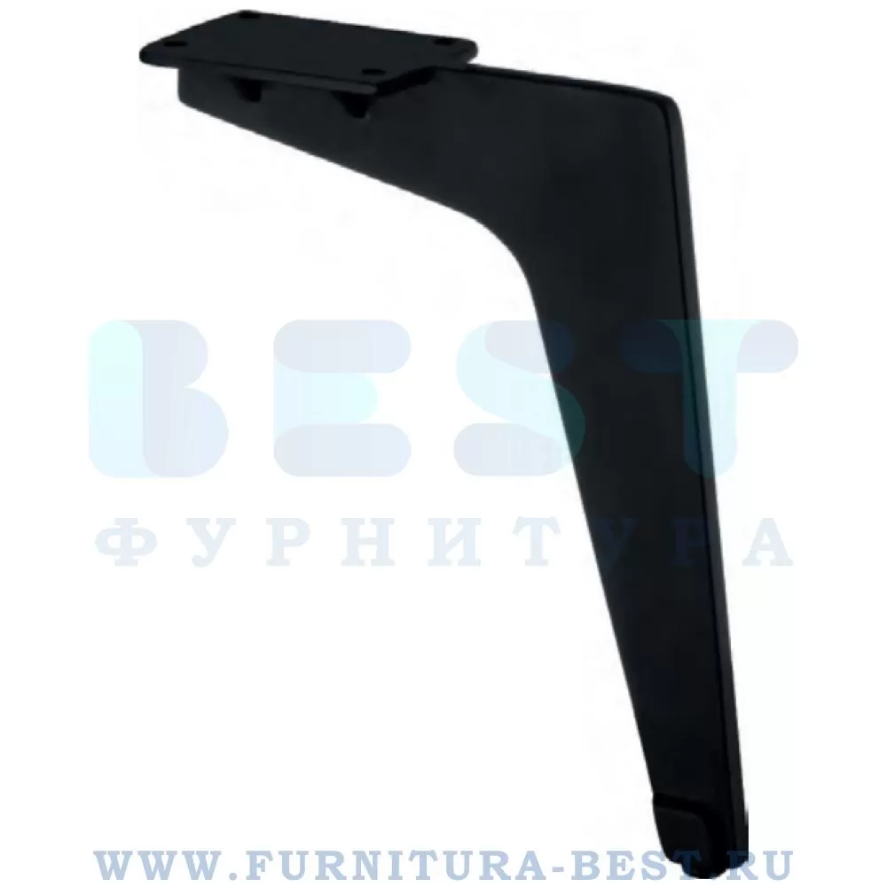 Ножка для мебели Milano, 170*57*200 мм, материал металл, цвет чёрный матовый, арт. 1330 0200 MATT BLACK стоимость 1 655 руб.