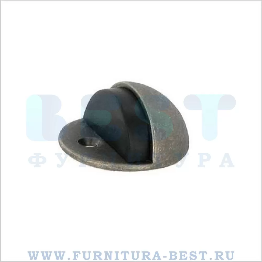 Ограничитель напольный, d=45 мм, материал латунь, цвет серебро, арт. 92-EF ПОЛУСФЕРА стоимость 1 870 руб.