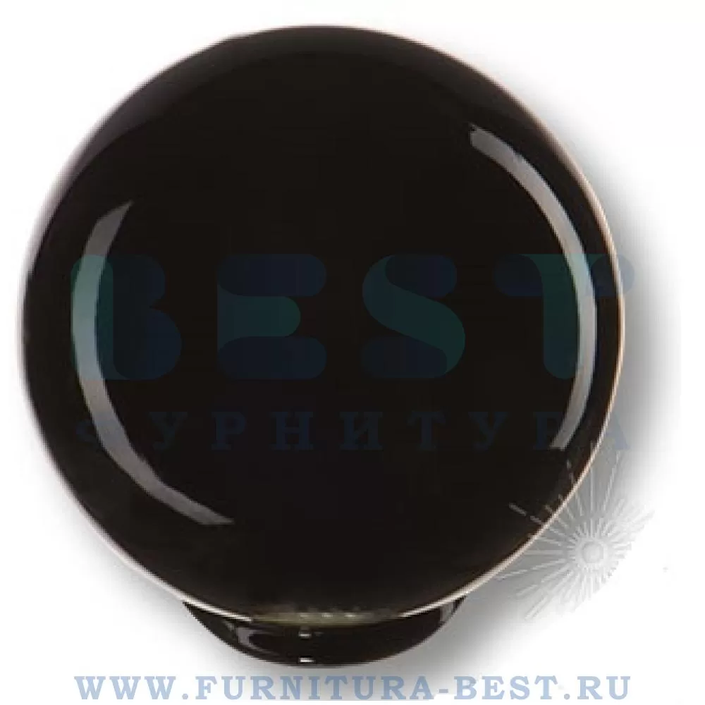 Ручка-кнопка, d=24*26 мм, материал пластик, цвет черный, арт. 626NE стоимость 135 руб.