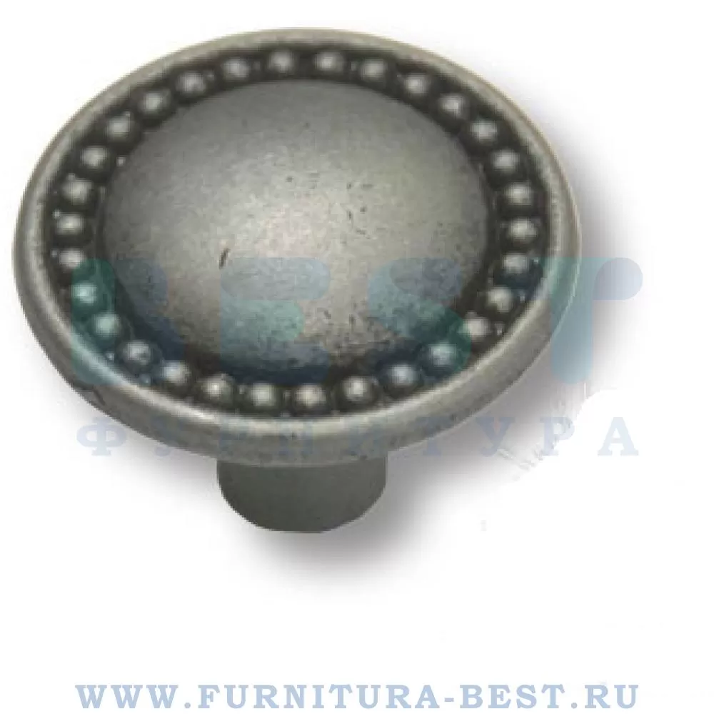 Ручка-кнопка, d=25x17 мм, материал цамак, цвет серебро, арт. 1768.0025.016 стоимость 125 руб.