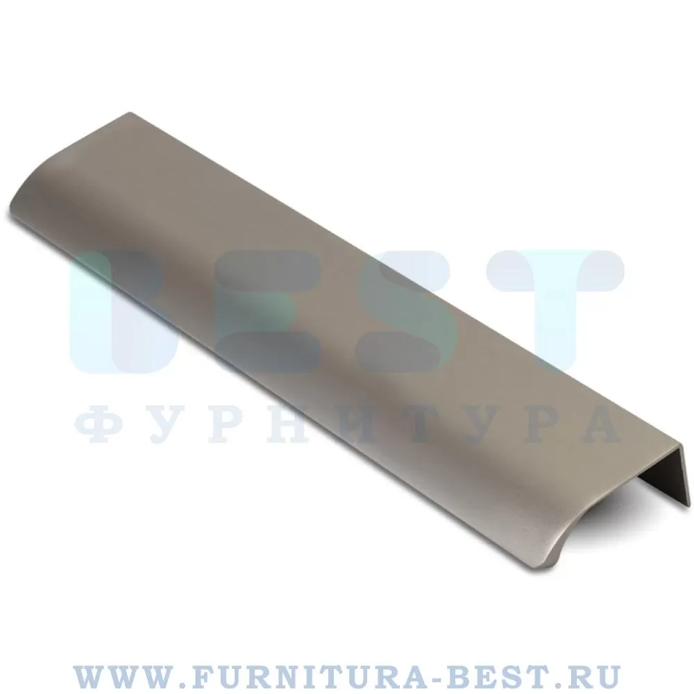 Ручка-профиль 160 мм, материал алюминий, цвет брашированный никель, арт. R6603A.160NNAG стоимость 205 руб.