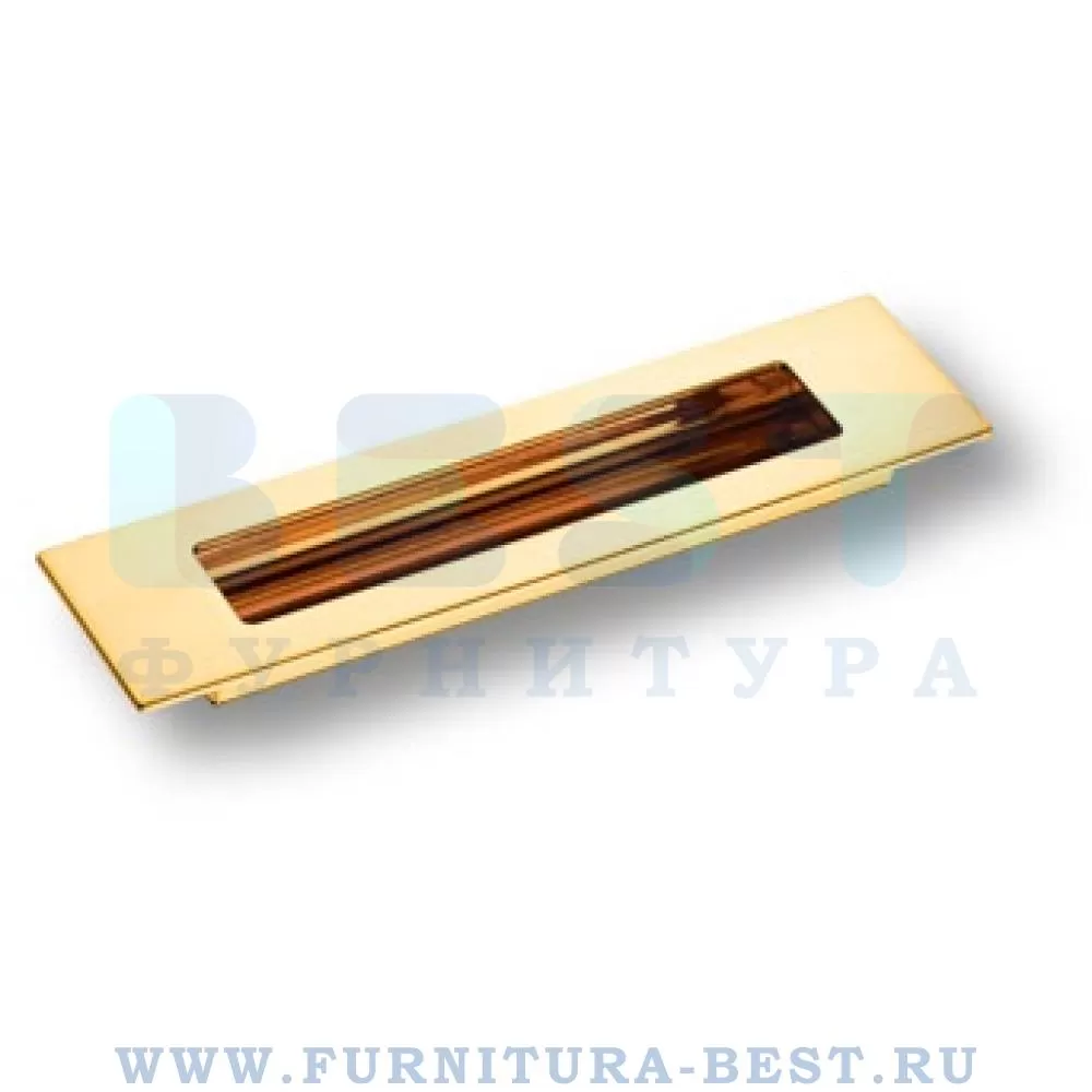 Ручка-врезная 160 мм, материал цамак, цвет глянцевое золото, арт. 1174 160MP11 стоимость 2 275 руб.