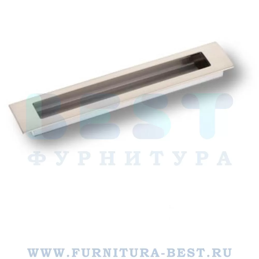 Ручка-врезная 160 мм, материал цамак, цвет сатинированный никель, арт. 1229 160MP08 стоимость 1 260 руб.