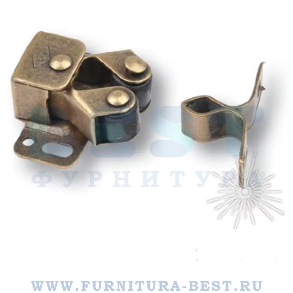 Защёлка 25 мм, материал сталь, цвет бронза, арт. 22.01.500-0 стоимость 120 руб.